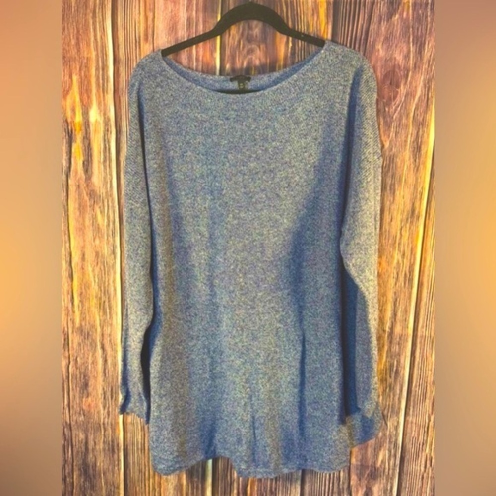 Talbots Woman Heather Blue Lightweight Sweater Size 3X